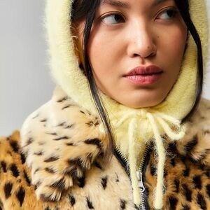 Urban Outfitters Soft Yellow Knit Hood